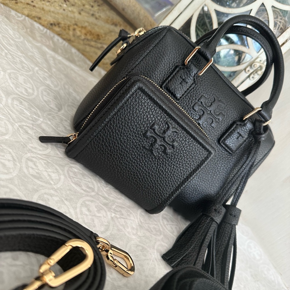 New Tory Burch Thea satchel/crossbody & matching Thea wallet - Picture 7 of 8